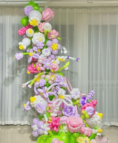 1000 Pcs 260 Balloons 3 materials Include 600 Pcs Matte 200 Pcs Metallic and 200 Pcs Pastel Long Balloons Used to create a variety of shapes - Image 5
