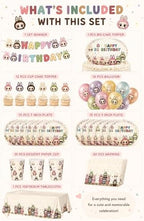 Cartoon Creatures Party Pack – Kawaii-Inspired Supplies for Birthday Magic - Image 2