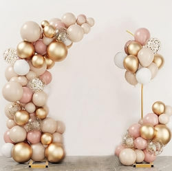 Balloon Arch Stand Set of 2 - Metal Backdrop for Wedding, Birthday, Anniversary, Bridal and Baby Shower - Flower and Floral Arch for Ceremony by Bonastella