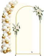 6FT Arch Backdrop Stand and Beige Cover Set,Balloon Arch Stand by Unknown