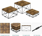 ELITEROO Buffet Risers and Stands, Square Display Risers, Wood Food Riser - Image 3