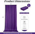 15ft x 10ft Purple Backdrop Curtains, Wrinkle Free Drapes Back Drop Cloth - Image 7