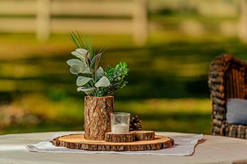 Set of (10) 13-14 inch Wood Slices for centerpieces! Wood Slice centerpieces, Wood Rounds, Tree Slices, Wood Plate Chargers (13-14 inch) - Image 6