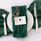 Cheesecloth Napkins Emerald Green Cloth Napkins Bulk,Set of 100 - Image 4