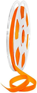 Morex Ribbon Nylon, 3/8 inch by 11 Yards, Orange, Item 01210/10-445 Nylvalour Velvet Ribbon 3/8" x 11 yd by MorexRibbon