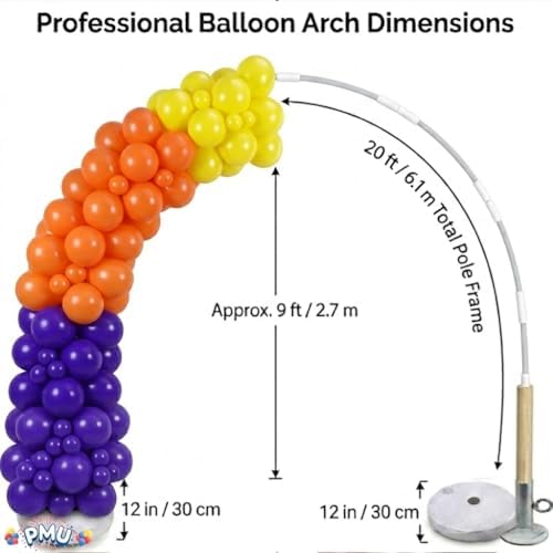 PMU DIY Professional Balloon Arch Premiere Kit (Multicolor) Balloon Garland for Party Decoration, Decoration Kit for Birthday Party, Wedding, Graduation, Baby Shower (41702-61646-73005) Pkg/1 - Image 5