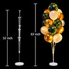 Cicicooie 2 Set Green and White Centerpieces Balloon Holder Decoration Balloon Stand Kit for Floor with String Light for Wedding Adult Birthday Party Bachelor Party Opening Nature Forest Theme Party - Image 3