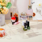 Geelin 6 Pcs Acrylic Risers Cube Stands, Clear, 3 to 8 Inch, Square - Image 6