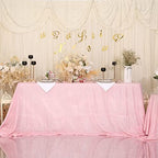 SquarePie Sequin Tablecloth 90x132 Inch Pink for Birthday Wedding Party - Image 3