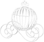White Wire Cinderella Coach Carriage Centerpiece, 13.65" by Andersons