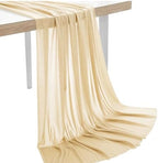 Pack of 50 Yard Chiffon Drapery Fabric, 60" Wide, Multiuse - Champagne Gold by MDS