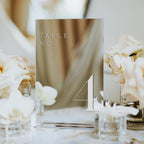 Sliver Wedding Table Numbers 1-15 with Stands, 5"x7" Sliver Mirror Acrylic Table Numbers for Wedding Reception (Sliver Mirror White Font, Number 1-15, 5"x7") - Image 4