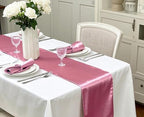 Pack of 50 Dusty Rose Satin Chair Sashes Bows 7x108 Inches Chair Ribbons - Image 2