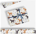 Horse And Star Gift Wrapping Paper Wedding Bridal Baby Showers Gift Wrap Wrapper Paper Wedding Tissue Paper for Couple Family 58"(Horse,4 Rolls) by Unknown
