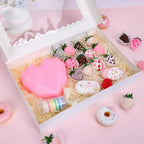 Moretoes 40pcs Large Bakery Boxes 16x11x2.5 Inches Cookie Boxes with Window - Image 6