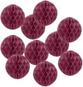 PATIKIL 10pcs 14" Honeycomb Balls Tissue Paper Pom Poms, Party Hanging Paper Honeycomb Balls Decoration for Birthday Wedding Home Backdrop Decor, Burgundy by PATIKIL