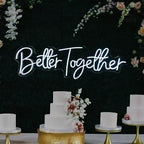 Better Together LED Neon Sign, Custom Neon Light Wedding Decor Engagement Party Proposal Light Gift-30 inch - Image 3