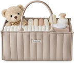Blissful Diary Baby Diaper Caddy Organizer, Nursery Storage,Sand by BlissfulDiary