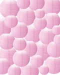 Treela 48 Pcs Paper Lanterns Party Decorations Round, Pink by Treela