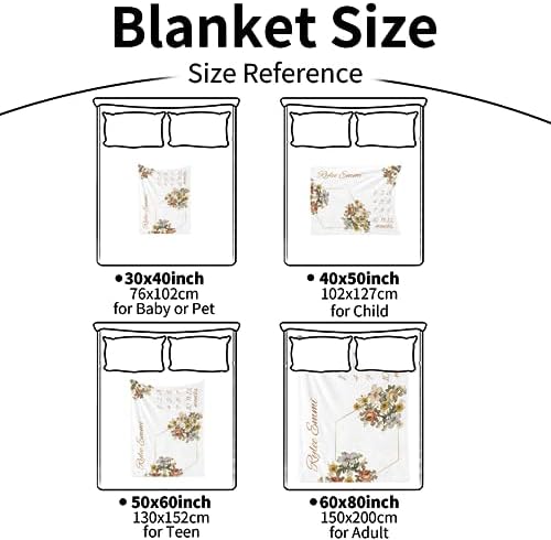 Personalized Baby Milestone Blanket for Boys Girls Baby Month Blanket- First Year Calendar Monthly Growth Chart - Flower Theme Halloween Birthday Gifts for Infant Todder(FixedSize) - Image 7