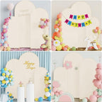 Arch Backdrop Cover Stretchy Backdrop (Beige, 4+5+6FT) - Image 6