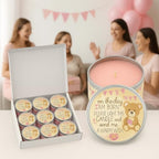 Majestic Zen Baby Shower Candle Favors for Girls | 9-Pack Scented Soy Wax Candles | Baby Powder Scent | 30–40 Hour Burn | Baby Shower Party Favors & Gender Reveal Keepsake - Image 2