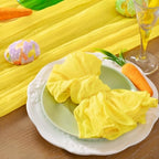 DeZerlor Lemon Yellow Washable Cheesecloth Napkins Set of 50 for Party - Image 4
