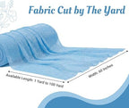 Pack of 40 Yard Chiffon Drapery Fabric, 60" Wide, Multiuse - Turquoise - Image 2