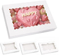 Moretoes 60pcs 16x11x2.5 Inches Bakery Boxes with 3 Style Window by Moretoes