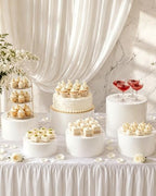 Buffet Risers, 10 Pcs White Round Acrylic Stands for Party & Events - Image 2