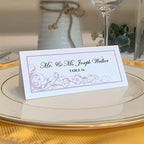 Scribble Vintage Swirl Place Cards, Lavender, Set of 60, Pre-cut and Scored by DocumentsandDesigns