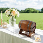 DYRABREST Wooden Wedding Card Box, Mailbox Style Card Holder for Wedding, Party, Holiday, Rustic Decor for Reception, Engagement, Baby Shower - for Guests and Couples - Image 4