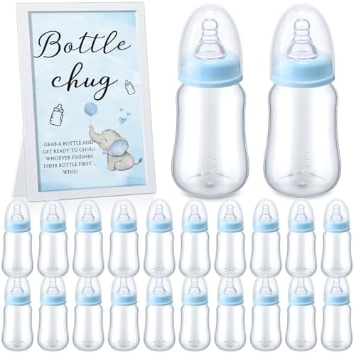 Roowest Bottle Chug Baby Shower Games Favors, Blue, Elephant by Roowest