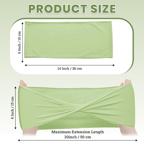 MDS Pack of 250 Spandex Chair Sashes Without Slider Buckles – Sage Green - Image 2