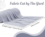 Pack of 25 Yard Chiffon Drapery Fabric, 60" Wide, Multiuse - Cool Gray - Image 2