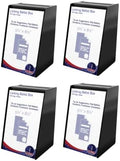 4 Pack Black Donation Box with Lock Acrylic Ballot Collection Bin with 5.5" x 8.5" Slide In Sign Holder for Suggestions Votes Tips and Raffles by Marketing Holders by MarketingHolders