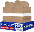 METRONIC Brown Paper Gift Bags 5.25x3.75x8 inch Small Bulk 200 Pack by METRONIC
