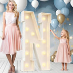 Ledido Easy-Assemble 4FT Marquee Light Up Letter, Large Lighted Letter N by Ledido