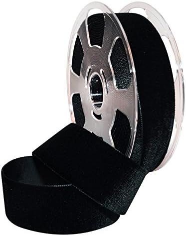 Morex Ribbon 01240/10-725 Nylvalour Swiss Velvet Nylon Ribbon, 1 1/2-Inch by 11-Yard, Black by MorexRibbon