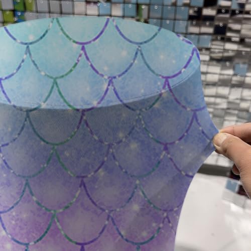 Mermaid-Themed Cylinder Pedestal Cover Set - 3 Sizes Underwater Party Decorations for Birthday, Baby Shower, Sea-Themed Events, Dessert Table Display, or Magical Backdrop Props - Image 5