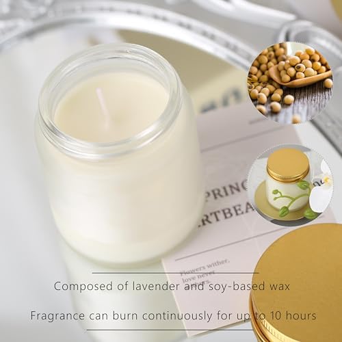24 Pcs 4 Oz Mason Jar Candles, Vanilla Scented Soy Candles Bulk Set for Stress Relief and Relaxation, Great Favors for Wedding, Christmas, Housewarming Gifts (Gold,Frosted Glass, Vanilla, 24) - Image 4