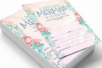Pack of 30, Girl Baby Shower Party Collection, Baby Shower Invitation Cards, Fill in the Blank Invites WIth Envelopes, Mermaid Theme Party Supplies - Image 3