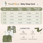 Yoofoss Baby Sleep Sack 12-18 Month 0.5TOG 100% Organic Cotton 2-Way Zipper - Image 5