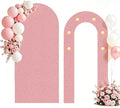 6FT Arch Backdrop with Stand, Lighted Set Wedding Birthday Party, Pink by Ruxion