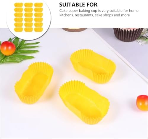 Garneck 2000Pcs Rectangular Baking Cups 2.87X1.37X0.98In Non-Stick Paper Cake Liners for Muffins Cupcakes Baking Supplies for Parties Birthdays and Home Kitchen - Image 5