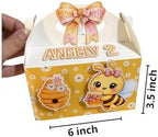 12 Personalized Bee Party Favor Boxes – Custom Name and Age Birthday Candy Boxes – Bee Theme Treat Boxes for Kids Party Decorations - Image 2