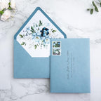 PONATIA 50 PCS/Pack A7 Envelopes, Euro Flap 5x7 Dusty Blue Envelopes - Image 6