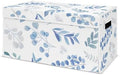 Sweet Jojo Designs Floral Leaf Boy or Girl Small Fabric Toy Bin Storage Box Chest For Baby Nursery or Kids Room - Blue Grey and White Boho Watercolor Botanical Flower Woodland Tropical Garden by SweetJojoDesigns