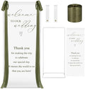 Wedding Welcome Sign Stand with Polyester Ribbon(Grass Green) by Unknown