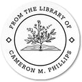 Personalized Book Labels, From the Library of Stickers, Set of 90 stickers 1.5 inch round, Book Stickers by PortofReverie
